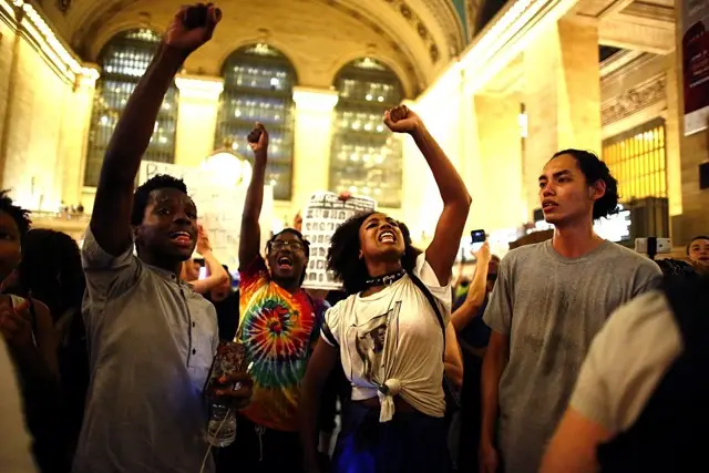 Black Lives Matter protest at Grand Central Terminal.